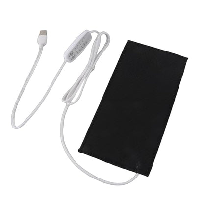 Reptile Heating Pad DC 5V Under Tank Terrarium with Temperature Control USB Power Safety 4 Gear Adjustment Reptile Heat Mat for Turtle Tortoise Snakes Lizard Gecko (25x30cm) - size: 25x30cm