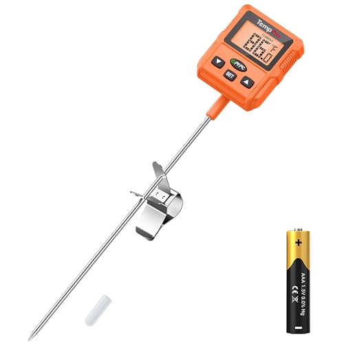 TempPro TP511 Digital Candy Thermometer with Pot Clip, Programmable Instant Read Food Meat Thermometer with 10'' Long Probe for Baking Grilling Oil Deep Fry Fathers Day Gift (Previously ThermoPro) - style: Programmable Design