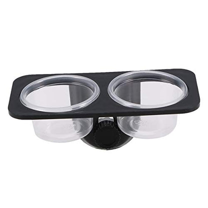 TEHAUX Reptile Food Tray Bowl Pet Feeder for Gecko Turtle Easy Screw Multifunctional Container Bowl - size: Size 1