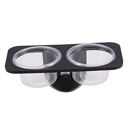 TEHAUX Reptile Food Tray Bowl Pet Feeder for Gecko Turtle Easy Screw Multifunctional Container Bowl - size: Size 1