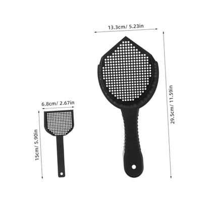VICASKY 2Pcs Cat Litter Scoop Set Lightweight Plastic Sifter for Fast Cleaning Efficient Waste Removal for Cats Reptiles Durable Design for Litter Boxes Pet Enclosures