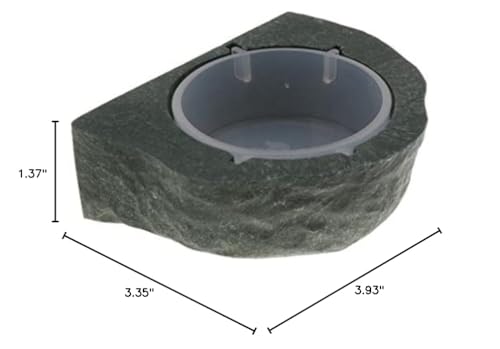 Magnet Gecko Feeder Ledge Single Bowl for Reptile Food and Water Feeding Dish for Lizard Spider Crested Gecko