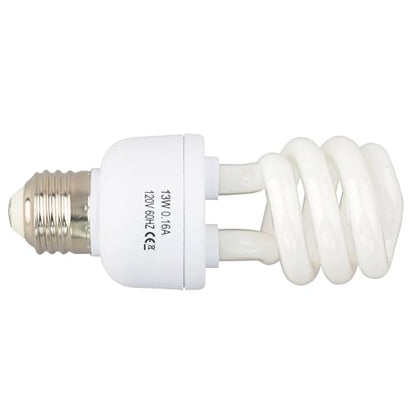 LUCKY HERP 5.0 UVB Fluorescent Bulb,Terrarium Lamp for Tropical Reptiles,E26,Screw Thread (13 Watt) - style: 13 Watts