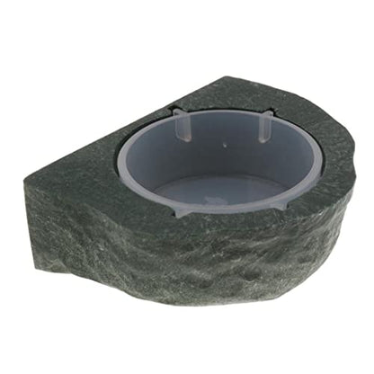 Magnet Gecko Feeder Ledge Single Bowl for Reptile Food and Water Feeding Dish for Lizard Spider Crested Gecko