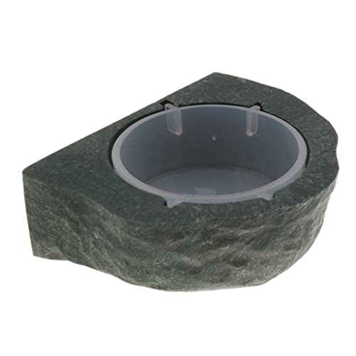 Magnet Gecko Feeder Ledge Single Bowl for Reptile Food and Water Feeding Dish for Lizard Spider Crested Gecko