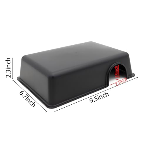 Reptile Hide Box Snake Hide Feel Secure and Safe, Gecko Hide (Black, Large 4 pcs) - size: Large 4 pcs