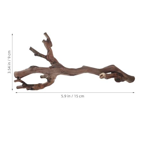 Toddmomy 2pcs Terrarium Wood Branches - Natural Climbing Platform for Reptile Habitat - Snake Tank Decorations Branch for Bearded Dragon, Gecko