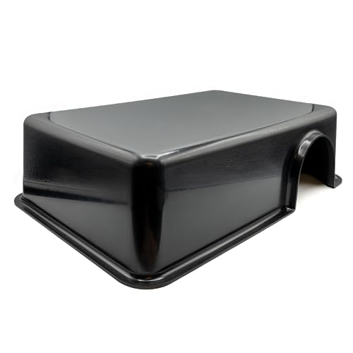 Pangea Reptile Hide Box (F - X-Large 16.25"x11"x4.5") - Fits Most Cages 2'x4' and up, Usable as Snake Tank Accessories, Good for Ball Python, Boas, Kingsnake - size: F- X-Large