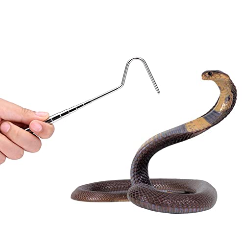 Snake Hook,16.5-68cm Snake Hook Extensible Snake Catcher Hook Adjustable Snake Tong for Catching, Controlling, or Moving Snakes