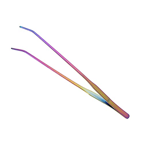 Aquarium Tweezers, Feeding Tongs 27cm Stainless Steel Long Tweezer Planted Tongs Feeding Tools Long Tweezers for Aquatic Plants, Reptile, Snakes, Lizards, Feeder (27cm