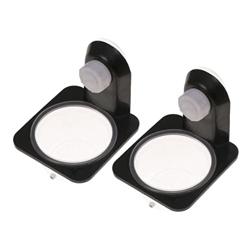 5pcs Reptile Food Tray Pet Bowls for Tortoise Turtle Tank Accessories Lizard Tank Accessories Suction Cup Style - size: Size 3