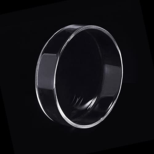 WEAVERBIRD 80mm Aquarium Shrimp Feeder Dish Glass Fish Tank Feeding Bowls Round Clear Dishes Tray - size: 80MM