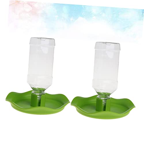 2Pcs Reptile Water Feeder Bowl Automatic Pet Drinking Tool for Spiders Hamsters and Lizards Smooth Design for Home and Pet Shops
