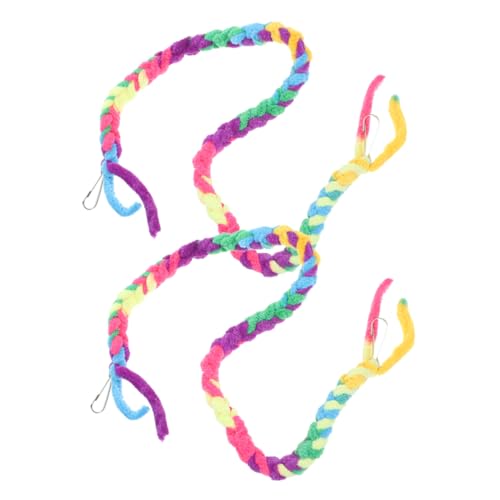 Happyyami 2pcs Crab Climbing Toy Vines for Reptile Habitat Decoration Lightweight Crab Climbing Rope for Lizards Snakes Geckos for Terrariums and Aquariums