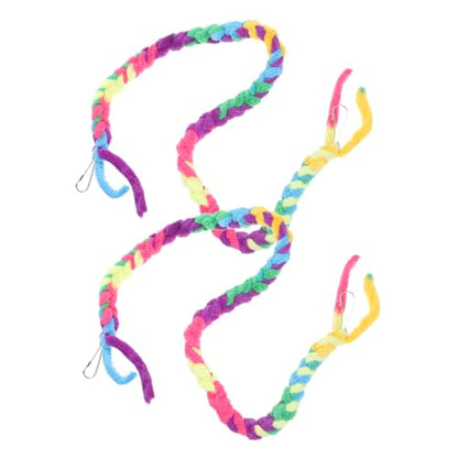 Happyyami 2pcs Crab Climbing Toy Vines for Reptile Habitat Decoration Lightweight Crab Climbing Rope for Lizards Snakes Geckos for Terrariums and Aquariums