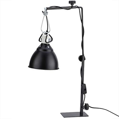 2 Pcs Reptile Lamp Stand, Adjustable Height 15.7-25.2 Inch Lamp Metal Bracket Floor Light Holder Lamp Support for Reptile Terrarium Landing Lighting for Pet Reptiles Tortoise