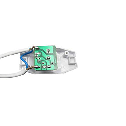 uxcell Rotary Cord Switch AC 250V 2A Slide Control Lamp Dimmer 100-Watt White (Pack of 2)