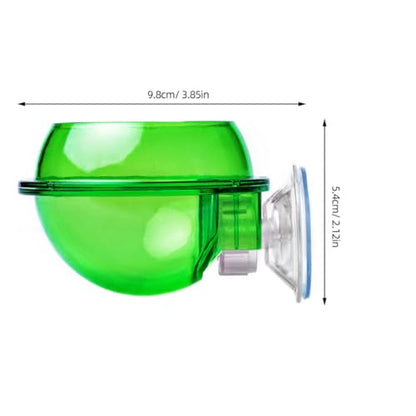 Healifty 4pcs Reptile Feeder and Drink Bowl with Suction Cup, Climbing Lizard Food Dish for Terrarium, Suitable for Chameleon, Gecko, and Bearded Dragon Feeding
