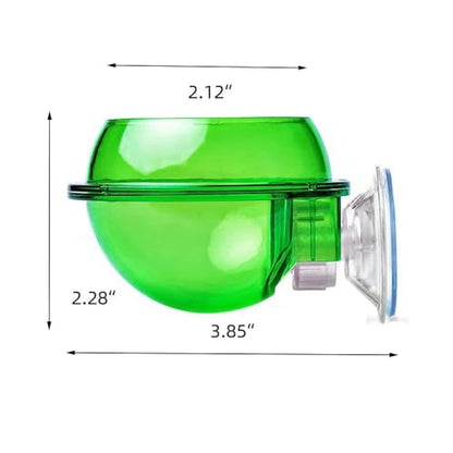 Leadigol Reptiles Suction Cup Feeder Reptile Feeding Food Cricket Bowl Anti Escape Worm Feeding Dish for Gecko Lizard Bearded Dragon