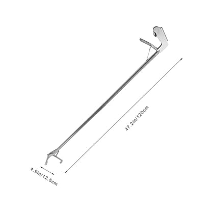 Stainless Steel Snake Catcher Tongs Snake Grabber Tool with Wide Jaw for Handling and Catching Reptiles Ideal Snake Hook for Outdoor Use