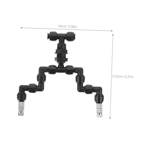 Toyvian Garden Spray Head Misting Nozzle for Reptile Tanks Plants Moss Efficient Watering Tool with Fine Atomizing Spray for Humidity Control and Easy Disassembly - size: 14.00X13.50X2.00CM