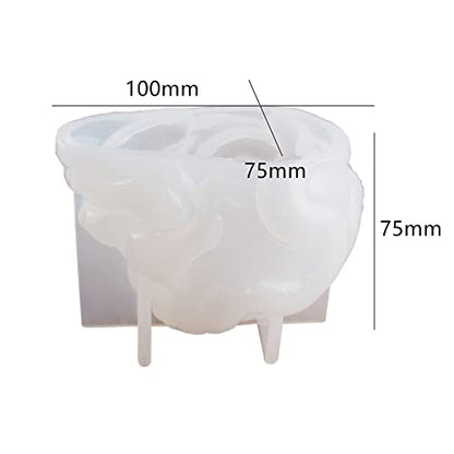 Silicone Skull Molds - 3D Snake & Skeleton Skull Decor for Epoxy Resin DIY Art Craft Candle Making