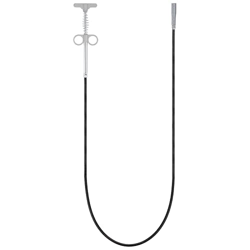 HARFINGTON Flexible Grabber Claw Pick Up Tool 35 Inch 4 Claws Stainless Steel Sewer Cleaning Hook Unclog Sink Sewer Hair Drain Cleaner Tool Sink Unclogger for Toilet Bathtub Sewer Grey - color: Gray, size: 35 Inch