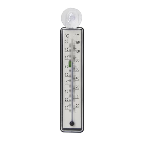Fish Tank Thermometer, Submersible Digital, Dual Scale, Easy Read, Waterproof, Floating, with Suction Cup, for Reptile Terrarium Turtle Tank