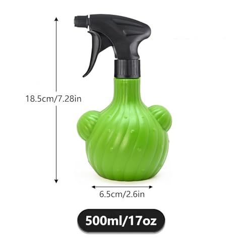 Plant Mister Spray Bottle，Spray Bottle for Indoor and Gardens, Continuous Water Mist Sprayer for Plants, Flowers, Cleaning (green 500ml/17oz) - color: green 500ml/17oz
