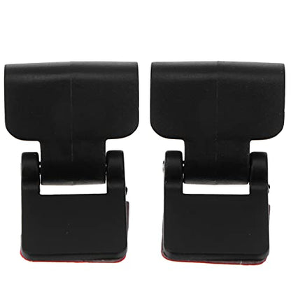 4pcs Reptile Terrarium Cover Clip Tropical Amphibians Tank Buckle - Escape Cages Door Hinge Latch for Bearded Dragons Lizards Geckos Snake Hermit Crab Black