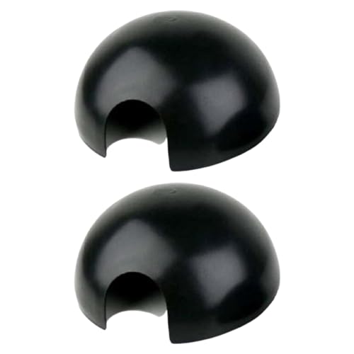 Jungle Bob - Round Hide Box for Reptiles & Snakes - Durable Plastic - Creates A Dark Retreat to Reduce Pet Stress - Economical Reptile Hides for Terrariums - Large - 10.5" x 4.5" (2 Pack) - size: Large, style: 2 Pack