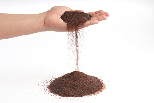LANDEN Congo Aquascape Sand for Aquarium Landscape 2L(9lbs), Brown, Aquarium Natural Fine Decorative Sand, Tropical Rainforest Biotope Aquariums, Depth Enhancing, 0.4-0.9mm - size: L,2Lx1pk