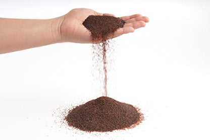 LANDEN Congo Aquascape Sand for Aquarium Landscape 2L(9lbs), Brown, Aquarium Natural Fine Decorative Sand, Tropical Rainforest Biotope Aquariums, Depth Enhancing, 0.4-0.9mm - size: L,2Lx1pk