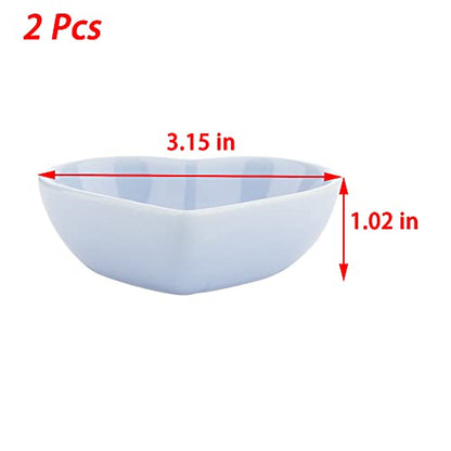 2 Pcs Hamster Ceramic Food Bowl Anti-Turning Food & Water Dish for Hamster Gerbil Hedgehog Rat Rodent (Green and Purple)