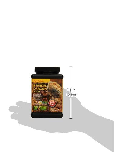Exo Terra Bearded Dragon Food, Soft Pellets for Reptiles, Adult, 8.8 Oz., PT3217 - size: 8.8 Ounce (Pack of 1), style: Adult