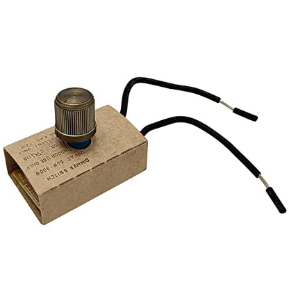 Zing Ear ZE-03 Inline Rotary Dimmer Switch for Table Lamp.Incandescent, 300W MAX Knob Switch Replacement Kit - size: Paper shell