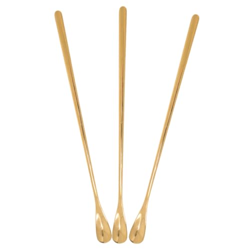 Mikikit 3Pcs Reptile Food Feeding Tool Spoon for Gecko Lizard for Wet Food Mixing Stirring Durable Pet Supply for Easy Feeding