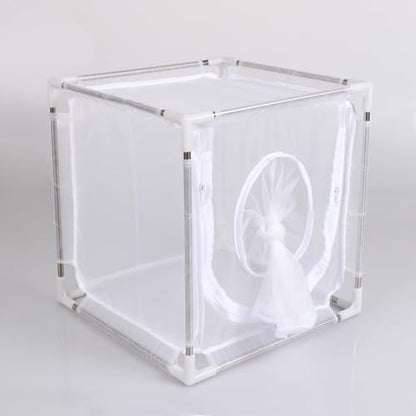 RESTCLOUD Insect Breeding Cage, Insect Rearing cage with Ultra Fine Mesh, Size 12" x 12" x 12"