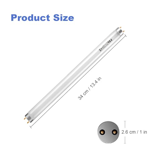 fraxinus 10W Replacement Bulbs, 13 Inch FSL BL T8 F10W Fluorescent Tube, 365-nm UV Light for Asp-ectek, Li-Ba 20W Device. (2 Pack)