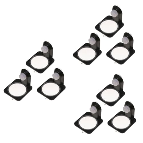 BESPORTBLE 9pcs Reptile Food Bowl Black Suction Cup Style Feeding Dish for Tortoise Lizard and Reptile Water Needs Easy to Clean Durable Design for Tanks and Boxes