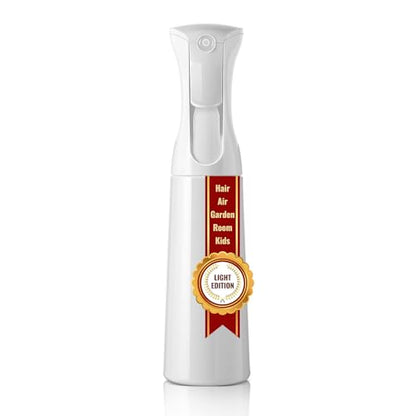 Mistifi Continuous Mist Spray Bottle – Ultra Fine Refillable Water Mister for Hair, Plants, Cleaning, Skincare, Salon & Home Use –(350ml 1Pc, White bottle) - color: White bottle, style: 350ml 1Pc
