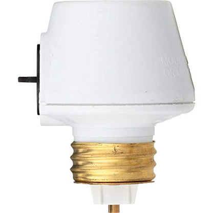 Westek 6009B 100W Full Range Lamp Socket Manual Dimmer, White