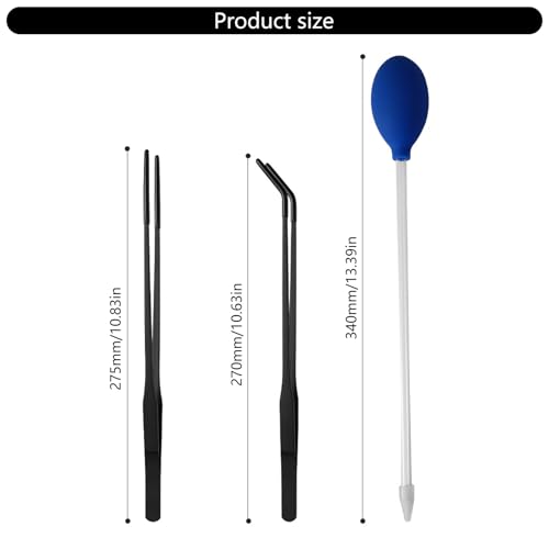 Reptiles Feeding Tongs Clamp Long Nonslip Coated Stainless Steel for Safe Pet Food Handling Pet Feeding Spoon - color: Feeding spoon color titanium