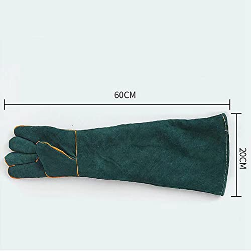 23 Inch Pet Bite Resistant Gloves, Extra Long Thickened Welding Gloves, PU Protective Gloves for Pet Training, Feeding, Welding, Weight Lifting and More