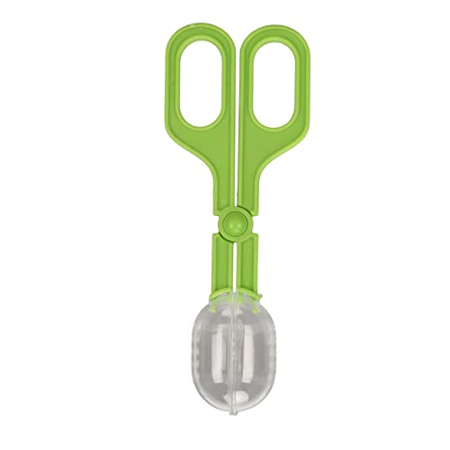 Reptile Feeding Clamp Poop Tongs Reptile Feeding Tool Reptile Poop Scoop with Vents for Tortoise Lizard Spider (Green) hamster poop scoop