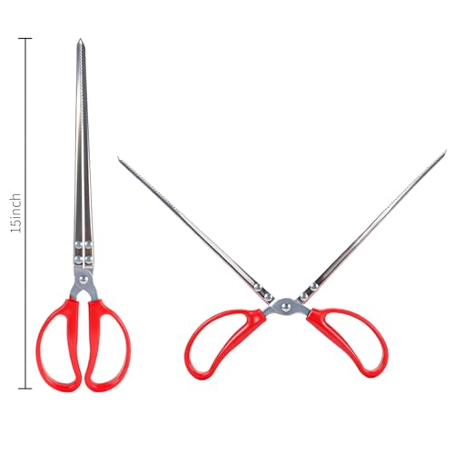 Patty Both Snake Feeding Tongs,15 Inch Reptile Feeding Tongs,Extra Long Large Tweezers for Corn Ball Python Accessories,Pet Terrarium Supplies for Leopard Crested Gecko,Lizard