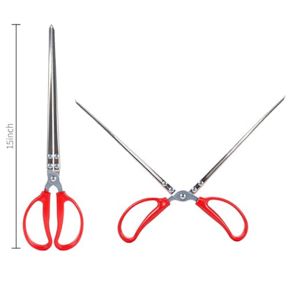 Patty Both Snake Feeding Tongs,15 Inch Reptile Feeding Tongs,Extra Long Large Tweezers for Corn Ball Python Accessories,Pet Terrarium Supplies for Leopard Crested Gecko,Lizard