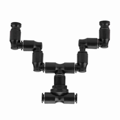 Reptiles Fogger Mist Sprinkler Rainforest Tank 360 Adjustable Aquarium System Connect 1/4 Tub Provides Rain Forest Spray Effect for Reptiles and Increases Humidity in The Feeder