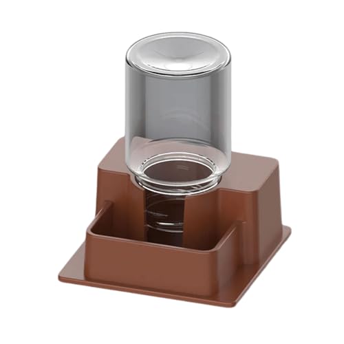 Reptile Auto Refill Water Dispenser, Quiet Operation Clear Monitor for Turtles, Lizards & Pets - color: Brown
