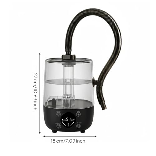 Reptile Humidifier Automatic Shutoff Reptile Digital Control Panel Pet Supply, Black - color: Black